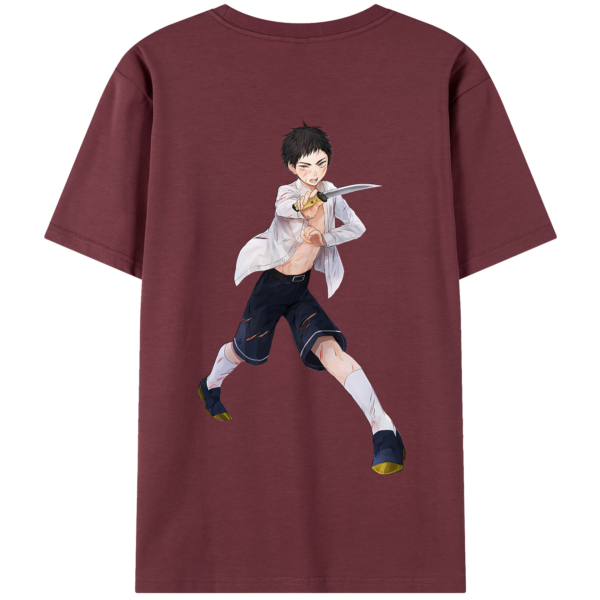 （画像用） 刀剣乱舞 Touken Ranbu 綿100％半袖Tシャツ（背面プリント）